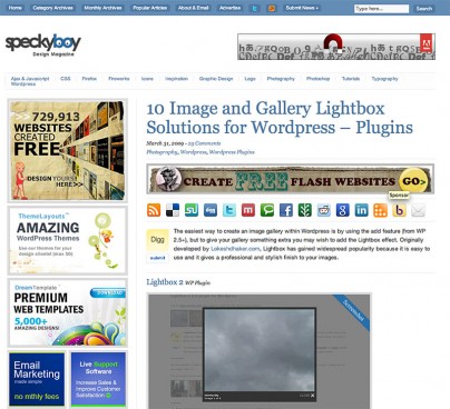 Lightbox-Bilder und Galerien für WordPress