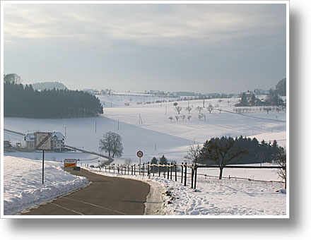 Schneewolken über Freiamt