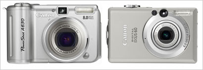 Canon Powershot A630 und IXUS 60