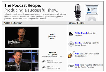 Apple-Seminare Online: „The Podcast Recipe“