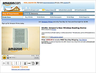 Digitales Lesegerät: Amazon-Boss zeigt den Bücher-iPod – Netzwelt – SPIEGEL ONLINE – Nachrichten