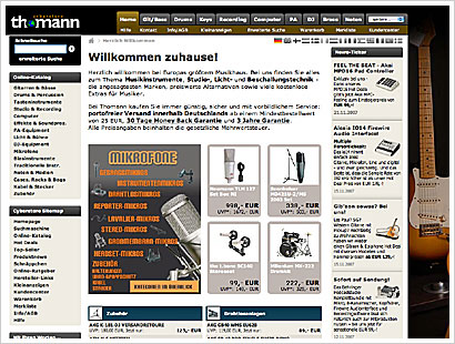 Einkaufstipp Musikartikel: www.thomann.de
