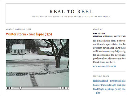 Real to Reel: Winter storm – time lapse (:50)