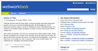 Webwork-Tools – die Werkzeugkiste