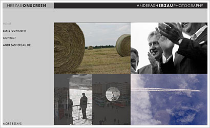 Multimedia-Site des Fotografen Andreas Herzau – ONscreen