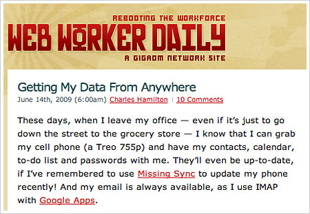 Webworker daily: Daten synchroniseren