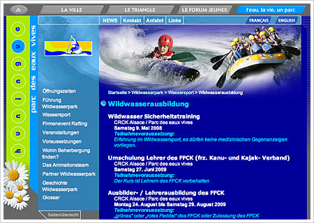 parc des eaux vives in Hüningen