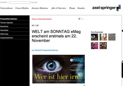 E-Mag der Welt am Sonntag