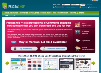 Auch eine Alternative? PrestaShop Open-Source Shopsoftware