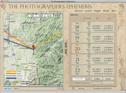 The Photographer’s Ephemeris
