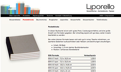 Notizbücher von Liporello