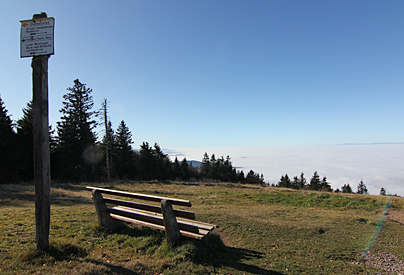 Nebel im Rheintal - Blick vom Kandel