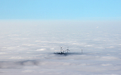 Nebel im Rheintal – Blick vom Kandel