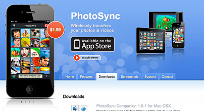 PhotoSync App für iPhone, iPad und Mac