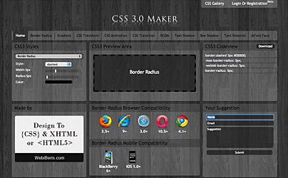 CSS 3.0 Generator CSS 3.0 Generator