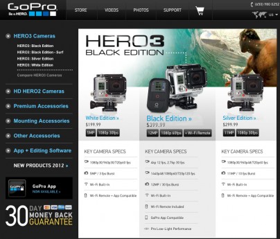 Die neue GoPro Hero 3