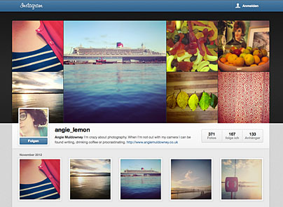 Instagram Webprofile: Safari-Probleme und interessante Header