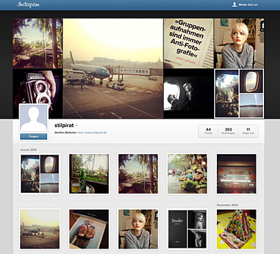Instagram Profile ebenso wie Fb und G+: endlos Instagram Profile ebenso wie Fb und G+: endlos