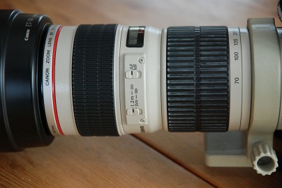 Canon 550D mit Tele-Zoom und Batteriegriff
