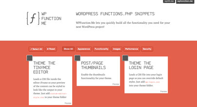 WordPress functions.php Snippets: WP FUNCTION ME