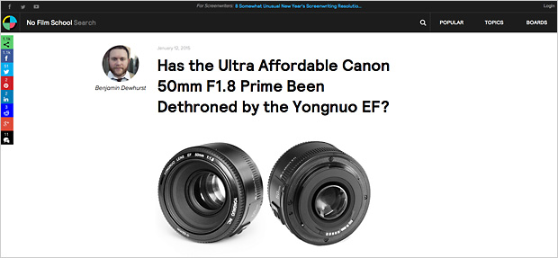 Canon 50mm F1.8 im Vergleich gegen den Billig-Konkurrenten von Yongnuo
