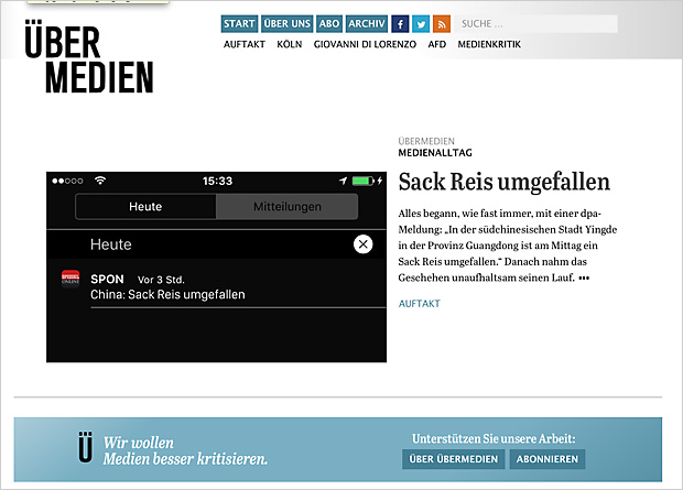Übermedien: Die Medienkritik-Website von Stefan Niggemeier startet
