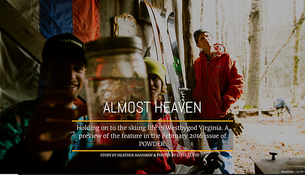 Almost Heaven: Powder-Erlebnisse: Print und digital
