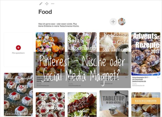 Pinterest, eins der kleineren Sozialen Netzwerke, ist für manche Themen und Arbeitsweisen besonders gut geeignet.