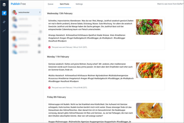 Buffer, Later und Hootsuite bieten kostenlose Planungsmöglichkeiten.