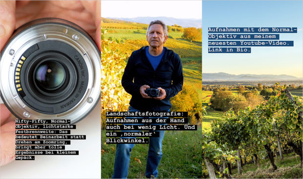 Instagram Stories mit Hinweisen, die einen Wechsel zum Blog attraktiv machen sollen.