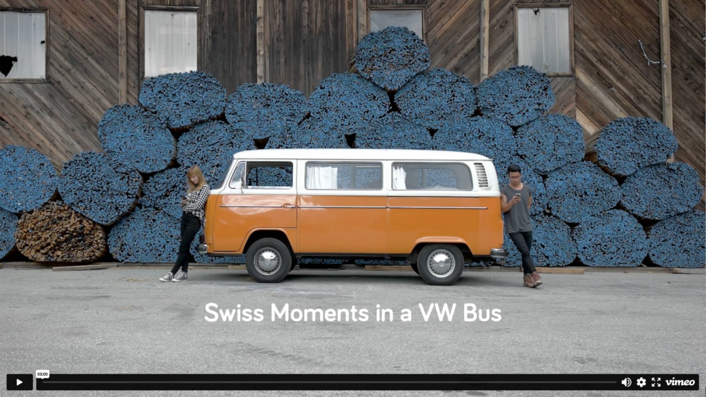 Swiss Moments in a VW Bus