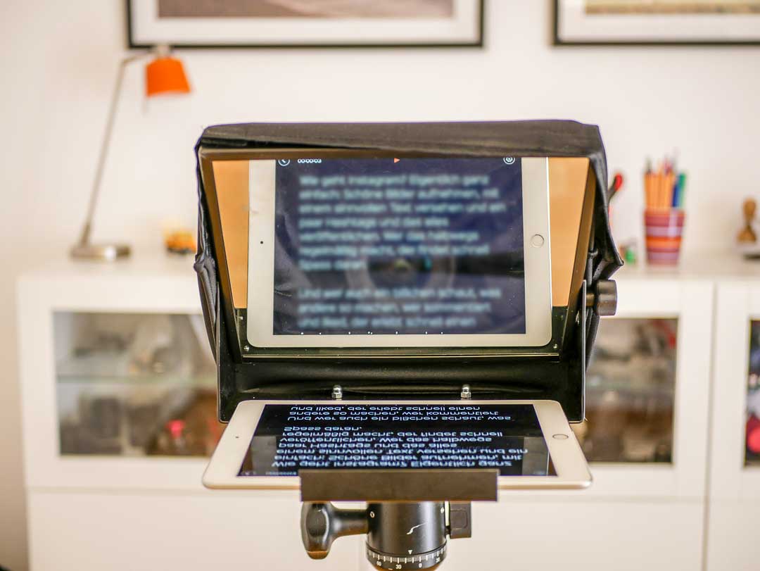 Teleprompter für Videos einsetzen | joachimott journal