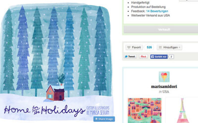 Individuelles Haus-Bild als Weihnachtskarte oder Geschenk